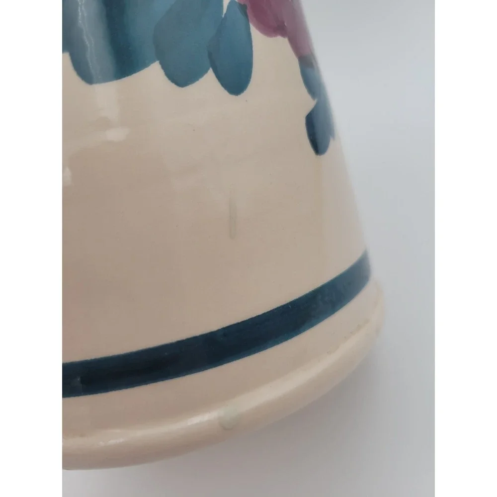 Lamas Italian Pottery Pitcher With Grapes Design Grapevine‎